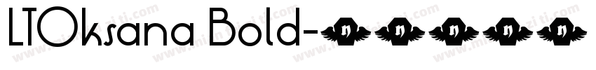 LTOksana Bold字体转换